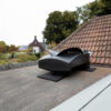 Blackbird op plat dak Weheat Blackbird warmtepomp op plat dak